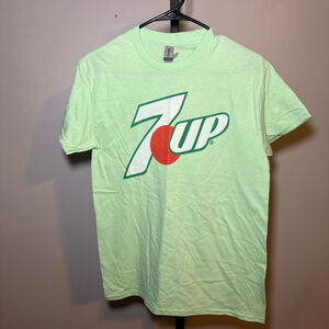 7UP‎ Light Green Short Sleeve Tee S